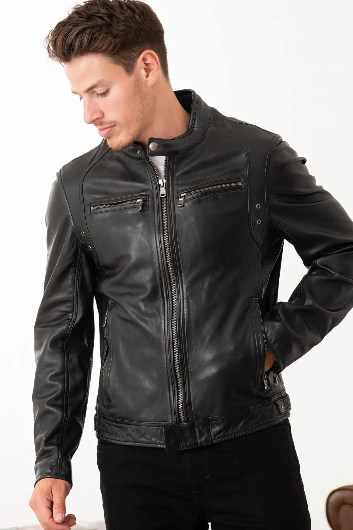 Blouson Homme Daytona Dustin Sheep Tiger Black