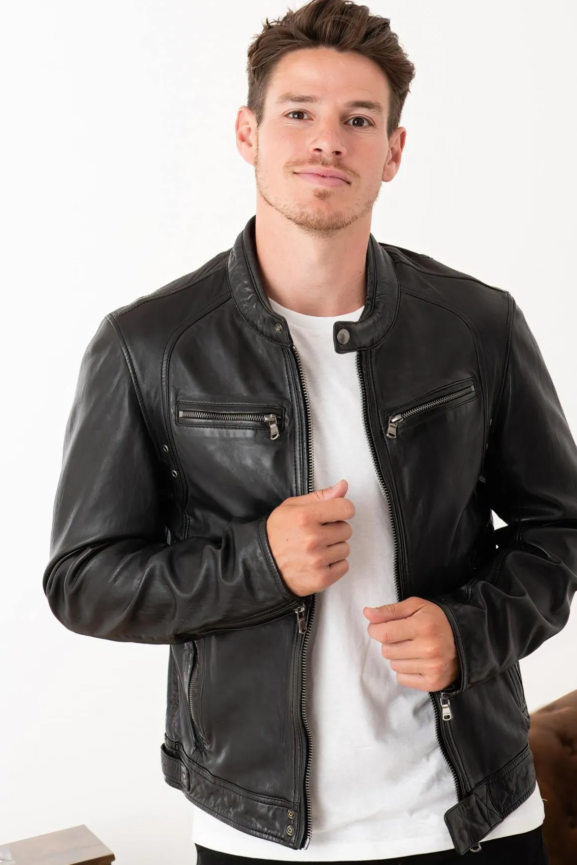 Blouson Homme Daytona Dustin Sheep Tiger Black