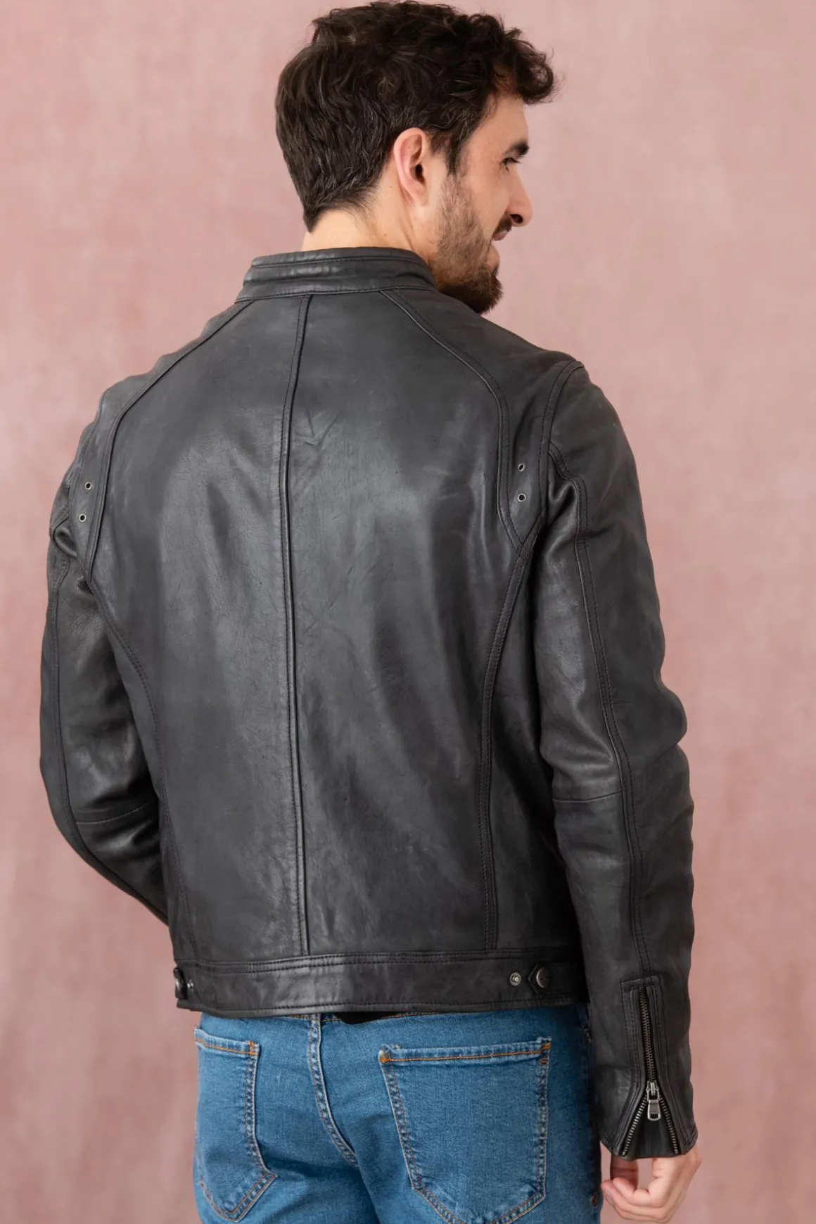 Blouson Homme Daytona Dustin Sheep Tiger Midnight Blue