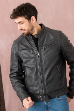 Blouson Homme Daytona Dustin Sheep Tiger Midnight Blue