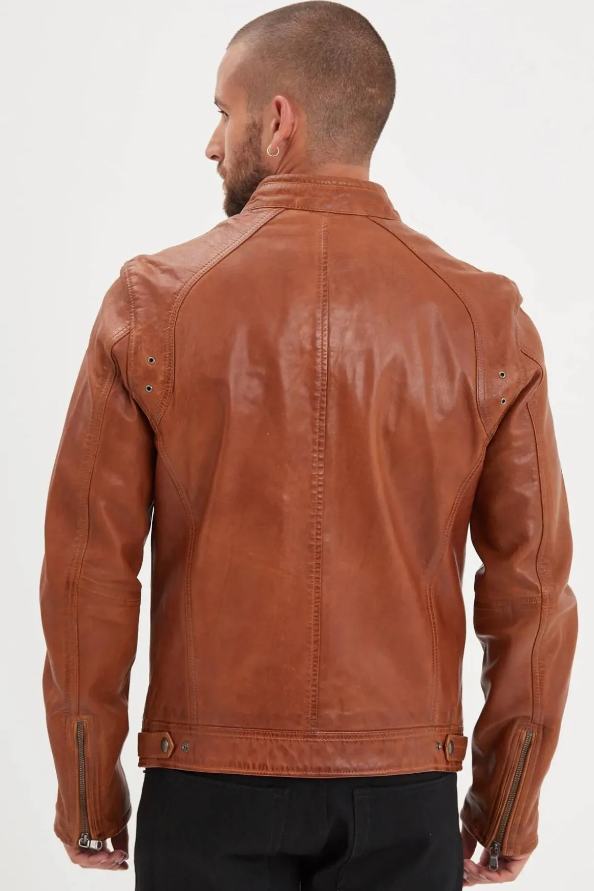Blouson Homme Daytona Dustin Sheep Tiger Cognac