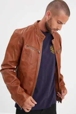 Blouson Homme Daytona Dustin Sheep Tiger Cognac