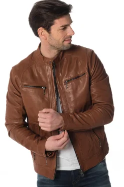 Blouson Homme Daytona Emerson Lamb Castel Dark Cognac