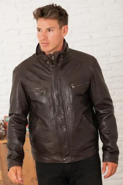 Blouson Homme Daytona Falconero Ic Lamb Zenith Brown