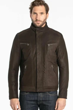 Blouson Homme Daytona Falcon Ic Cow Madison Brown
