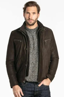 Blouson Homme Daytona Falcon Ic Cow Madison Brown