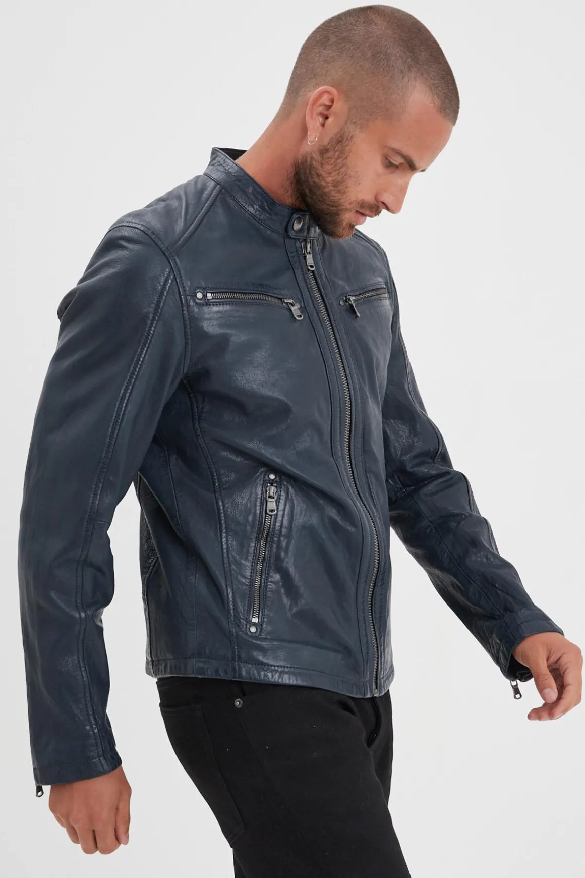 Blouson Homme Daytona Gafino Lamb Vita Navy Blue