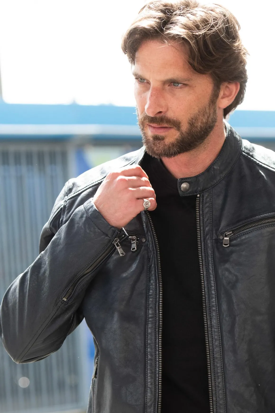 Blouson Homme Daytona Gafino Lamb Vita Navy Blue