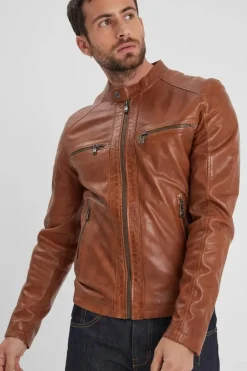Blouson Homme Daytona Gafino Lamb Vita Cognac