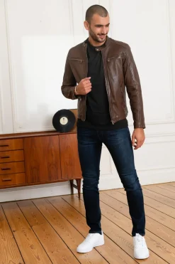 Blouson Homme Daytona Gafino Lamb Vita Bison