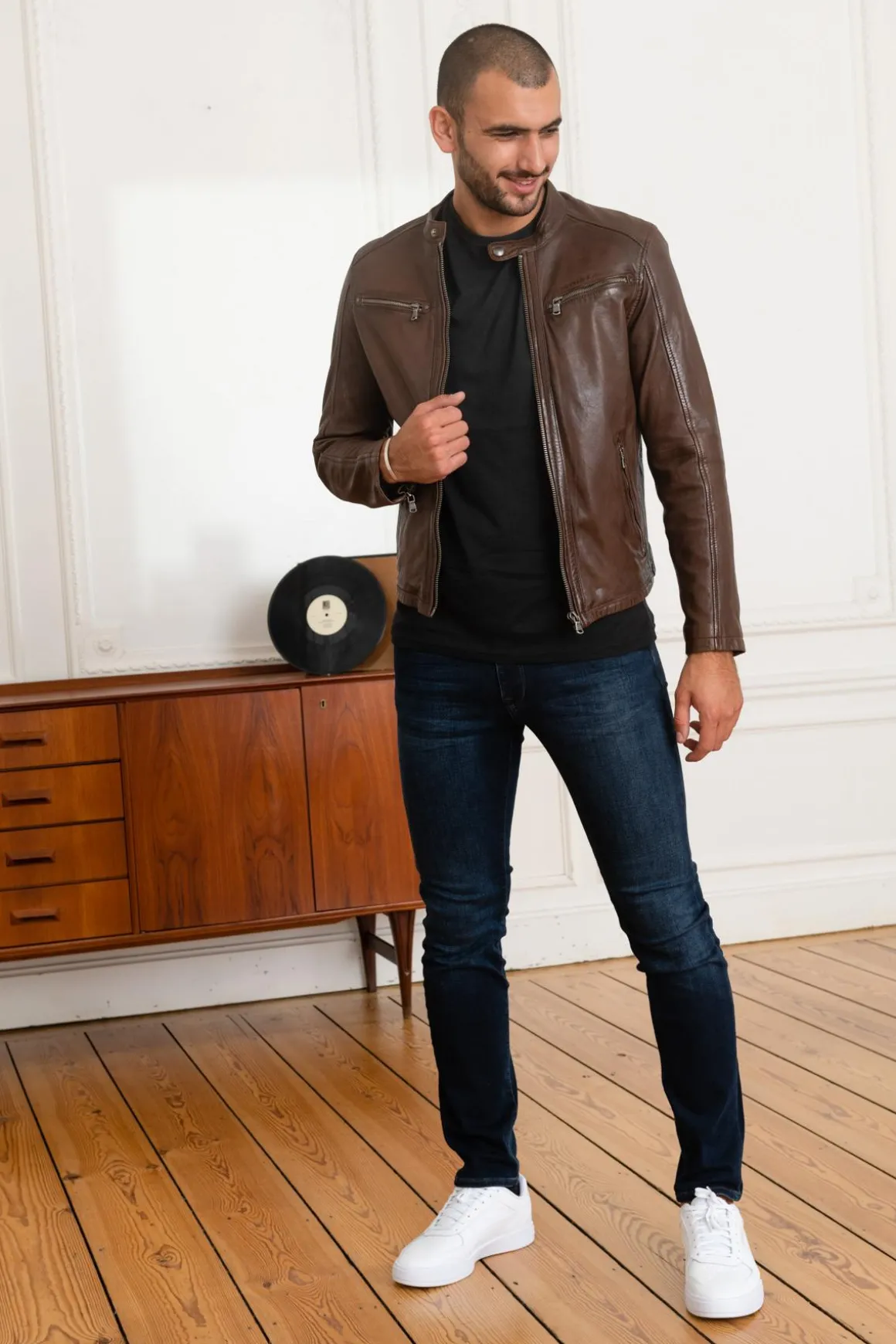 Blouson Homme Daytona Gafino Lamb Vita Bison