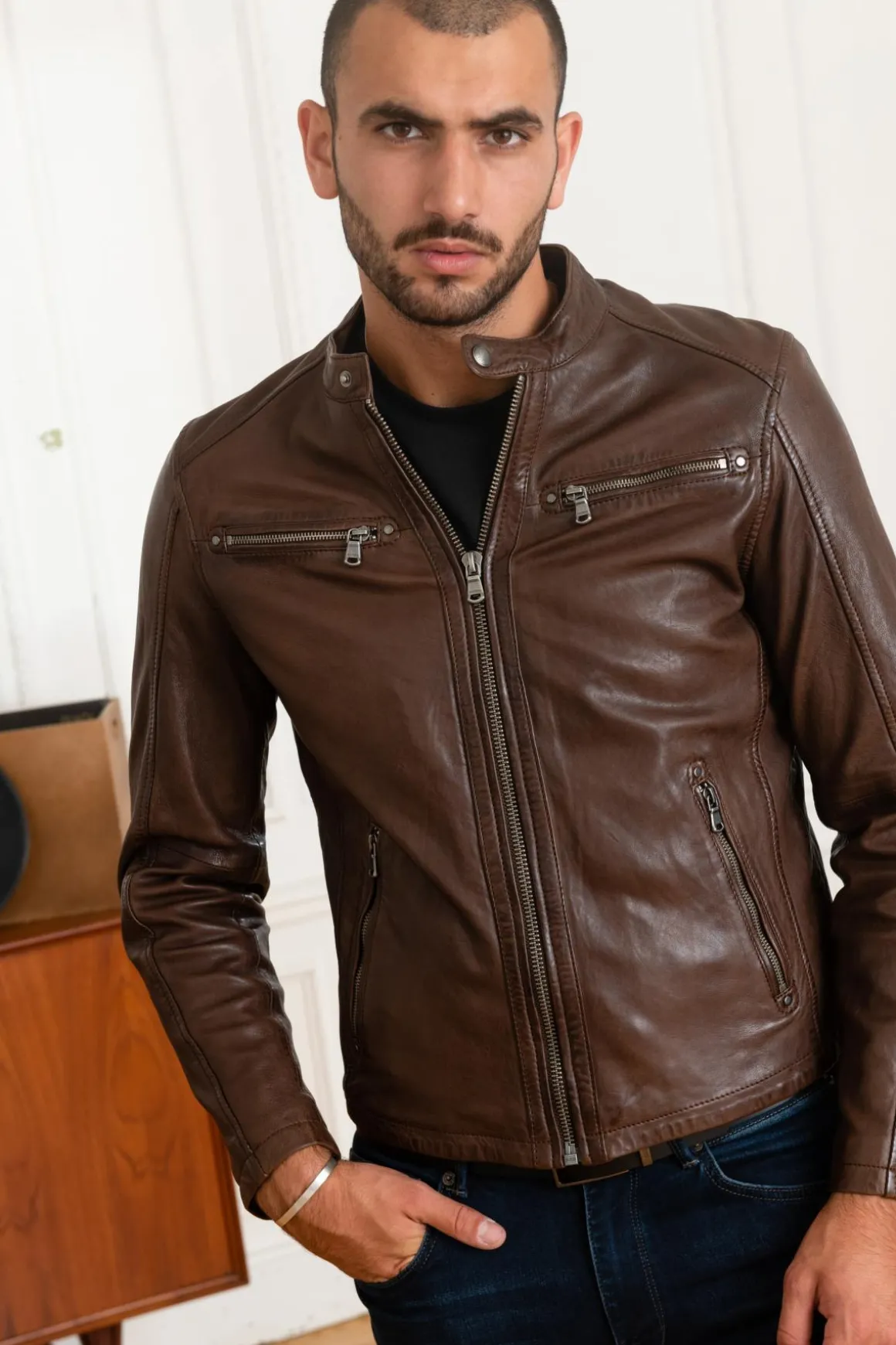 Blouson Homme Daytona Gafino Lamb Vita Bison