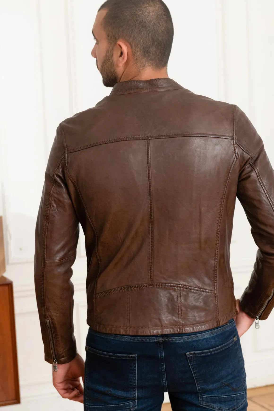 Blouson Homme Daytona Gafino Lamb Vita Bison