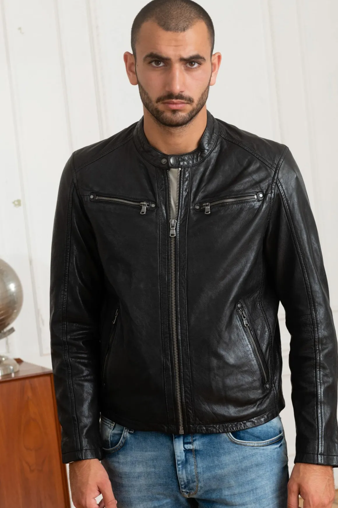 Blouson Homme Daytona Gafino Lamb Vita Black
