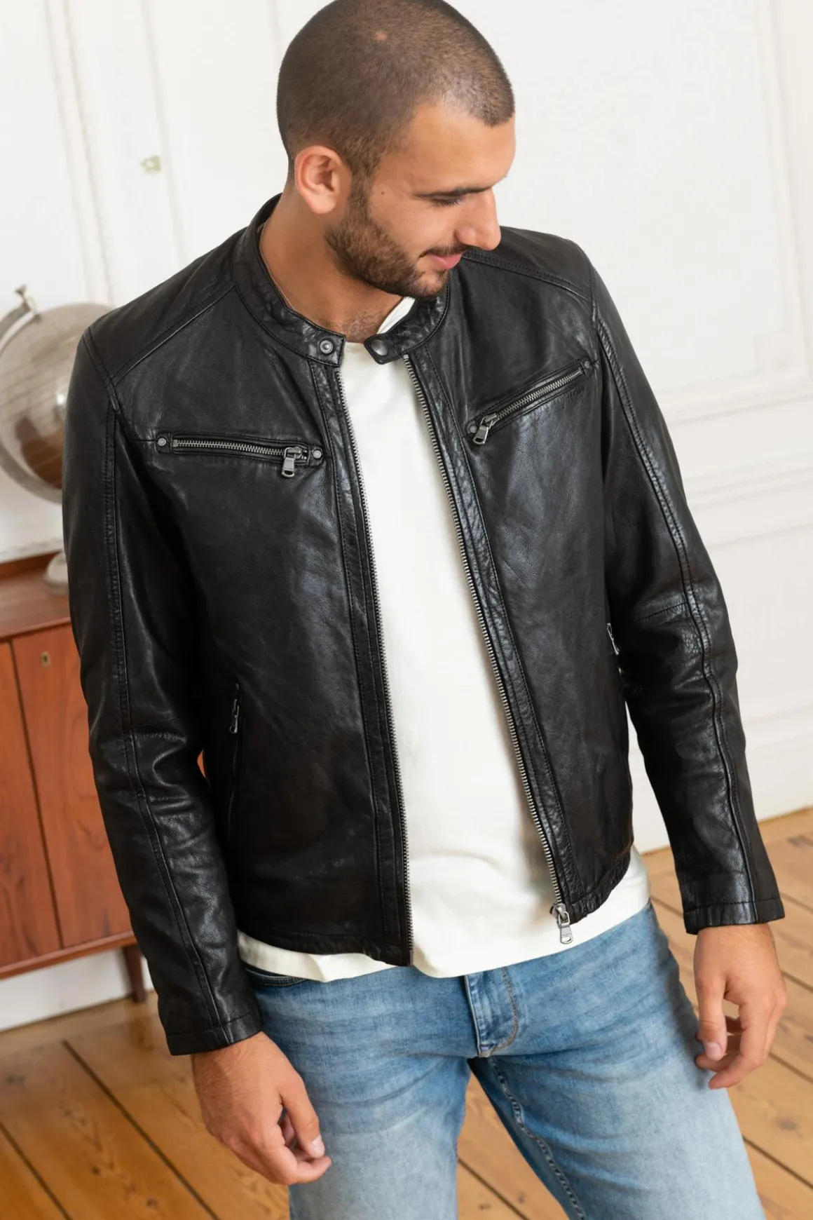 Blouson Homme Daytona Gafino Lamb Vita Black