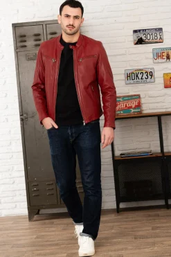 Blouson Homme Daytona Gafino Lamb Vita Red Chili