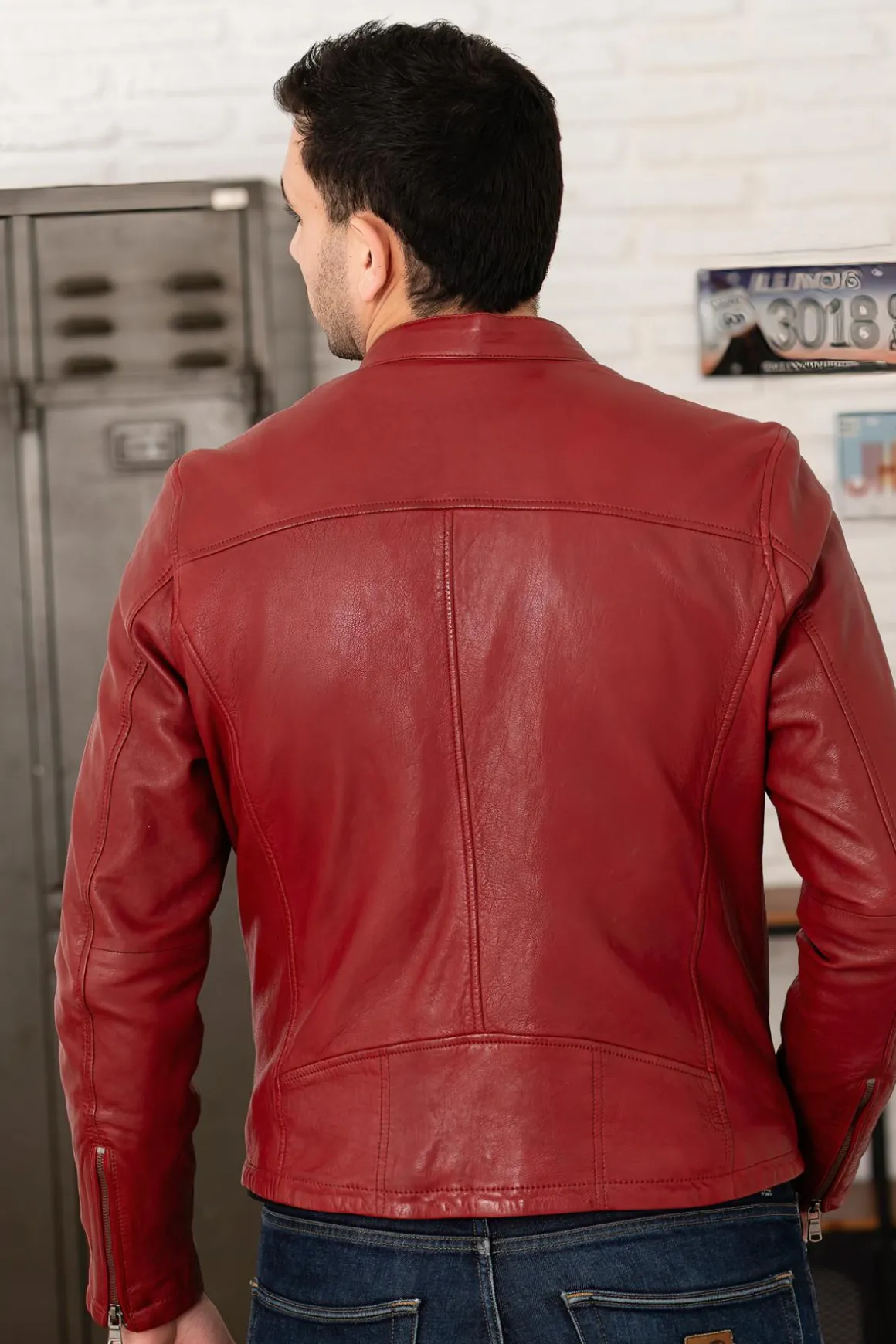 Blouson Homme Daytona Gafino Lamb Vita Red Chili