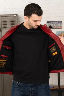Blouson Homme Daytona Gafino Lamb Vita Red Chili