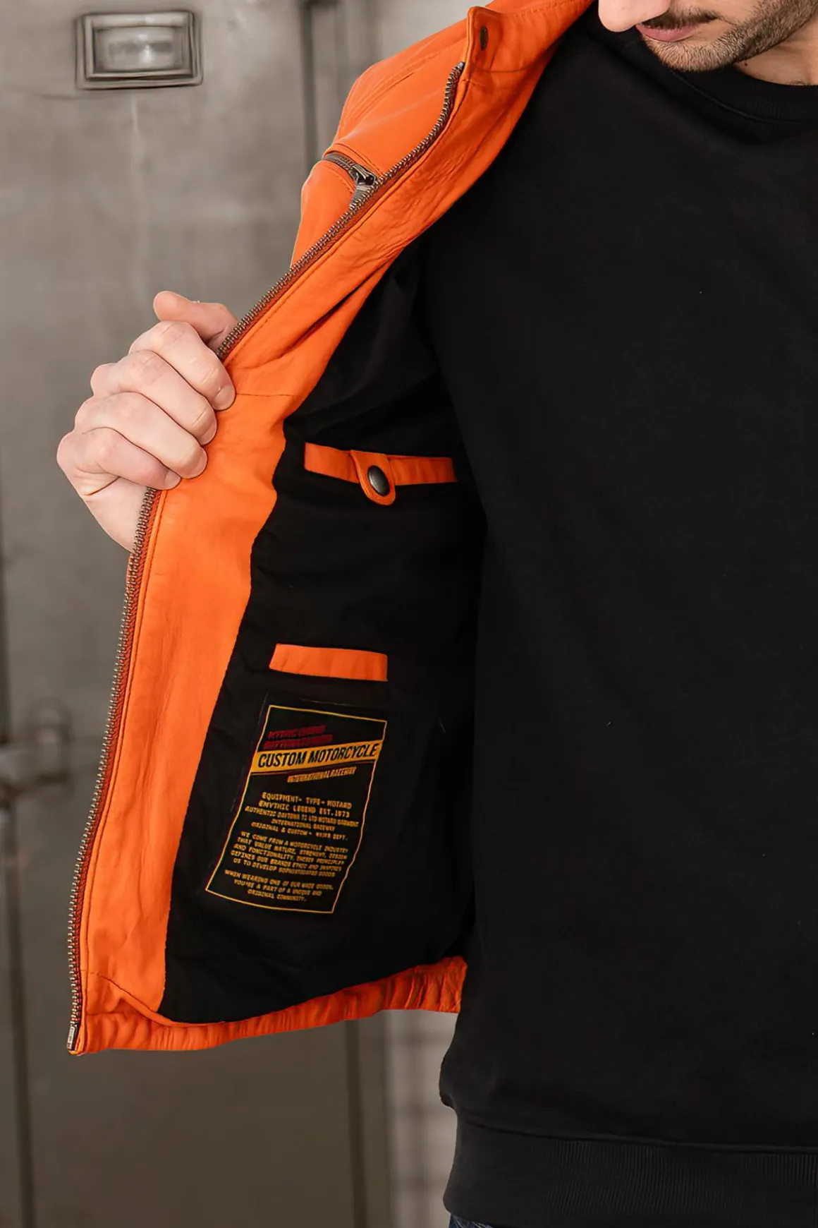 Blouson Homme Daytona Gafino Lamb Vita Orange