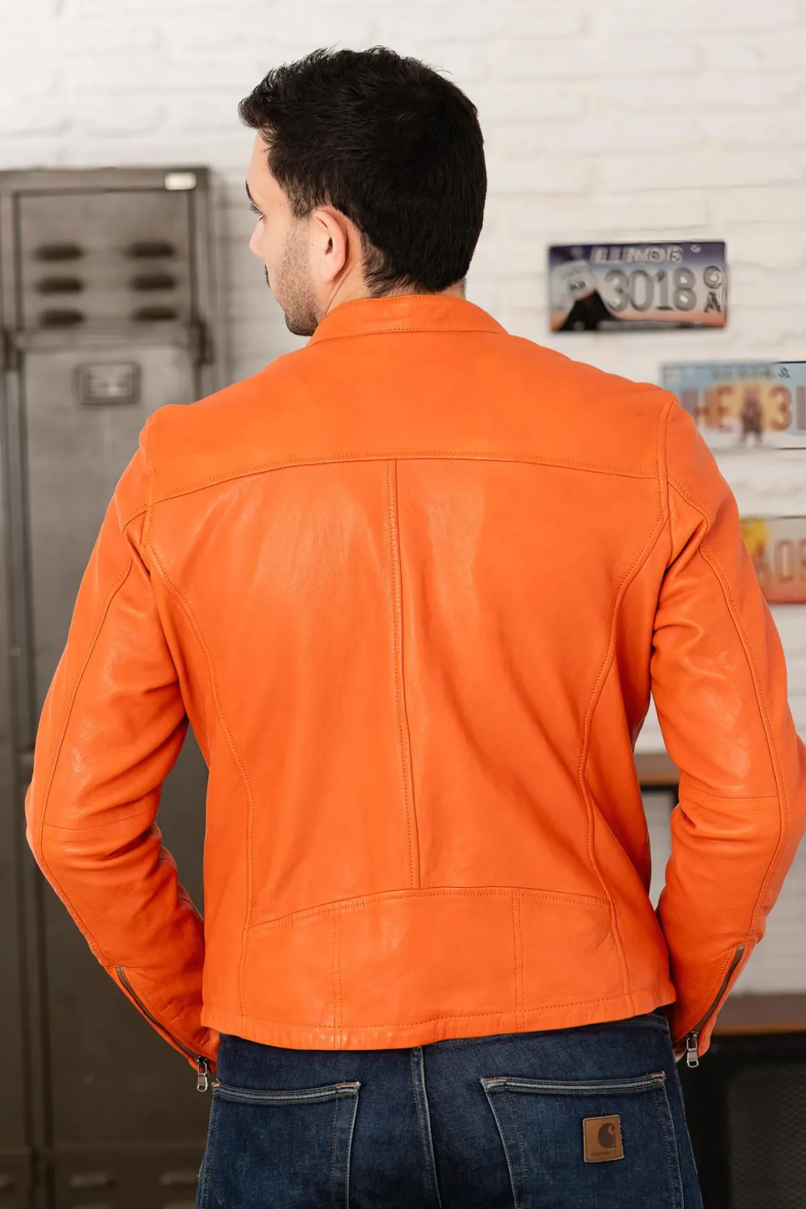 Blouson Homme Daytona Gafino Lamb Vita Orange