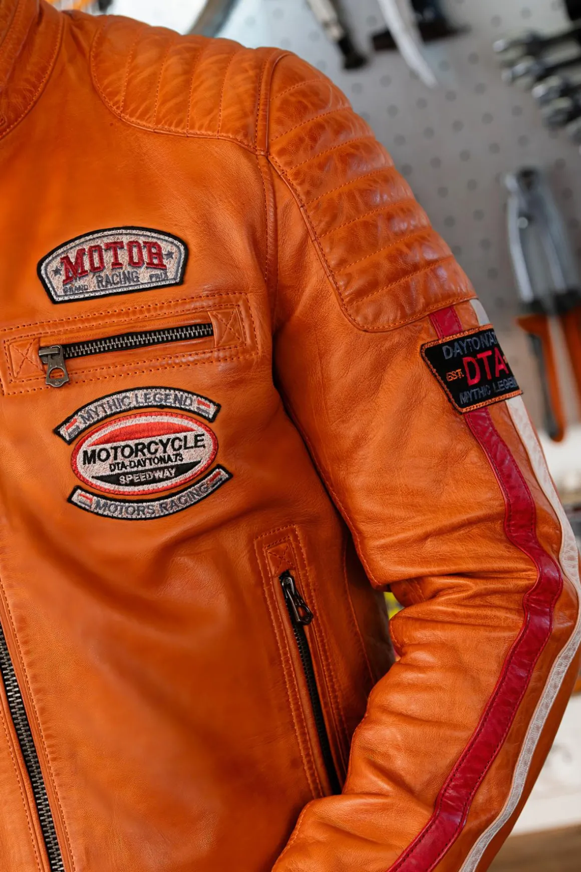 Blouson Homme Daytona Gasly Sheep Atlas Veg Burnt Orange