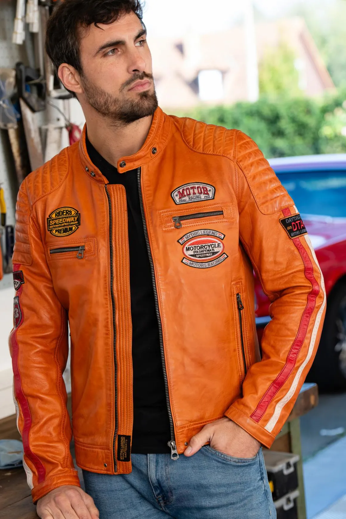 Blouson Homme Daytona Gasly Sheep Atlas Veg Burnt Orange