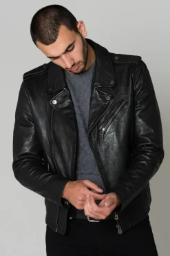 Blouson Homme Daytona Golberg Lamb Paolo Black