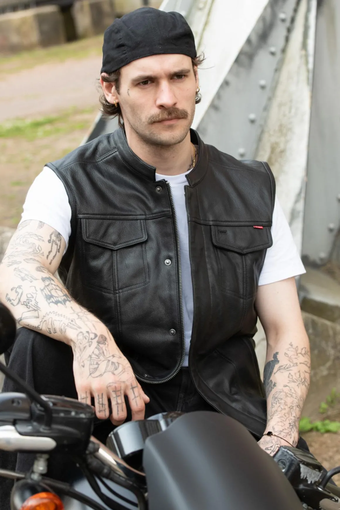 Blouson Homme Daytona Hot Road Goat Deer Black