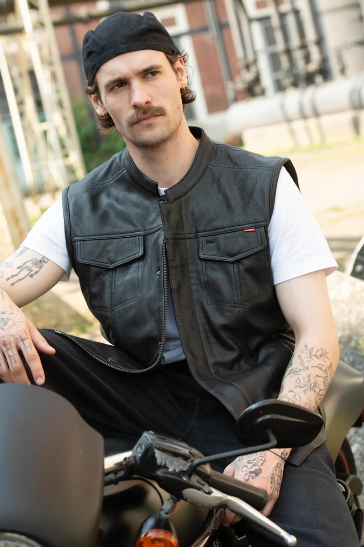 Blouson Homme Daytona Hot Road Goat Deer Black