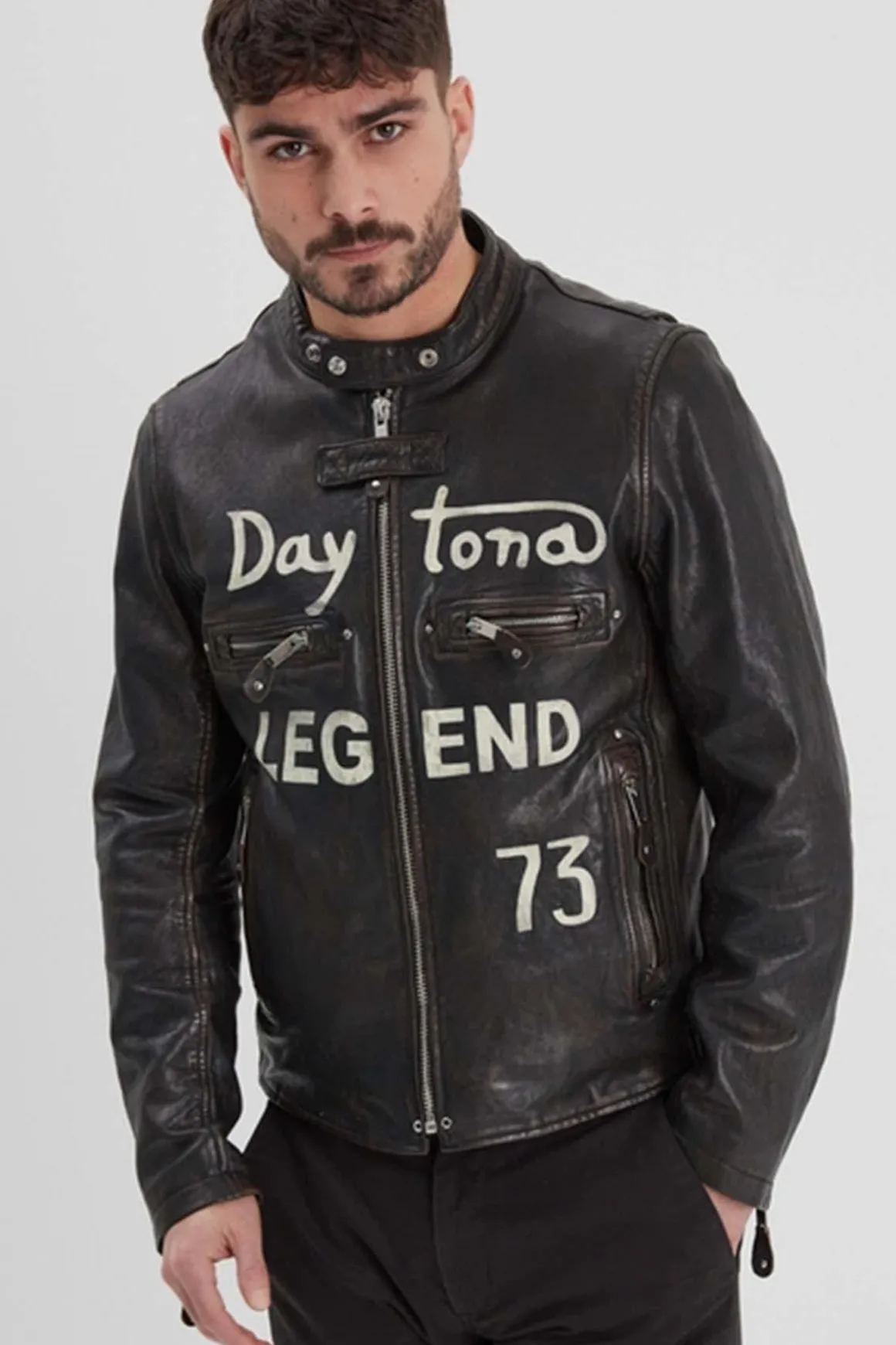 Blouson Homme Daytona Houghton Lamb Ermis Black