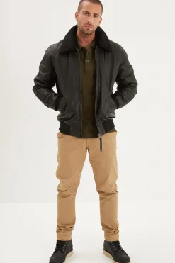 Blouson Homme Daytona Johnson + Fur Cow Malibu Black