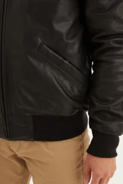 Blouson Homme Daytona Johnson + Fur Cow Malibu Black