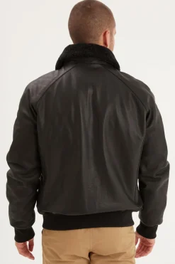 Blouson Homme Daytona Johnson + Fur Cow Malibu Black