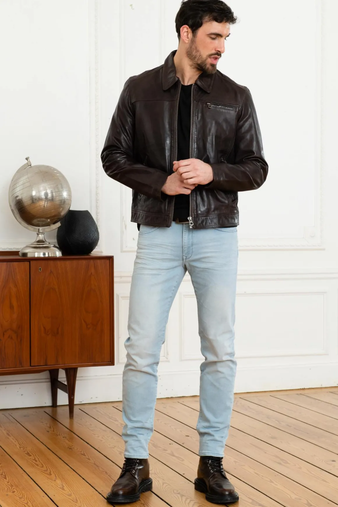 Blouson Homme Daytona Major Sheep Tiger Reddish Brown
