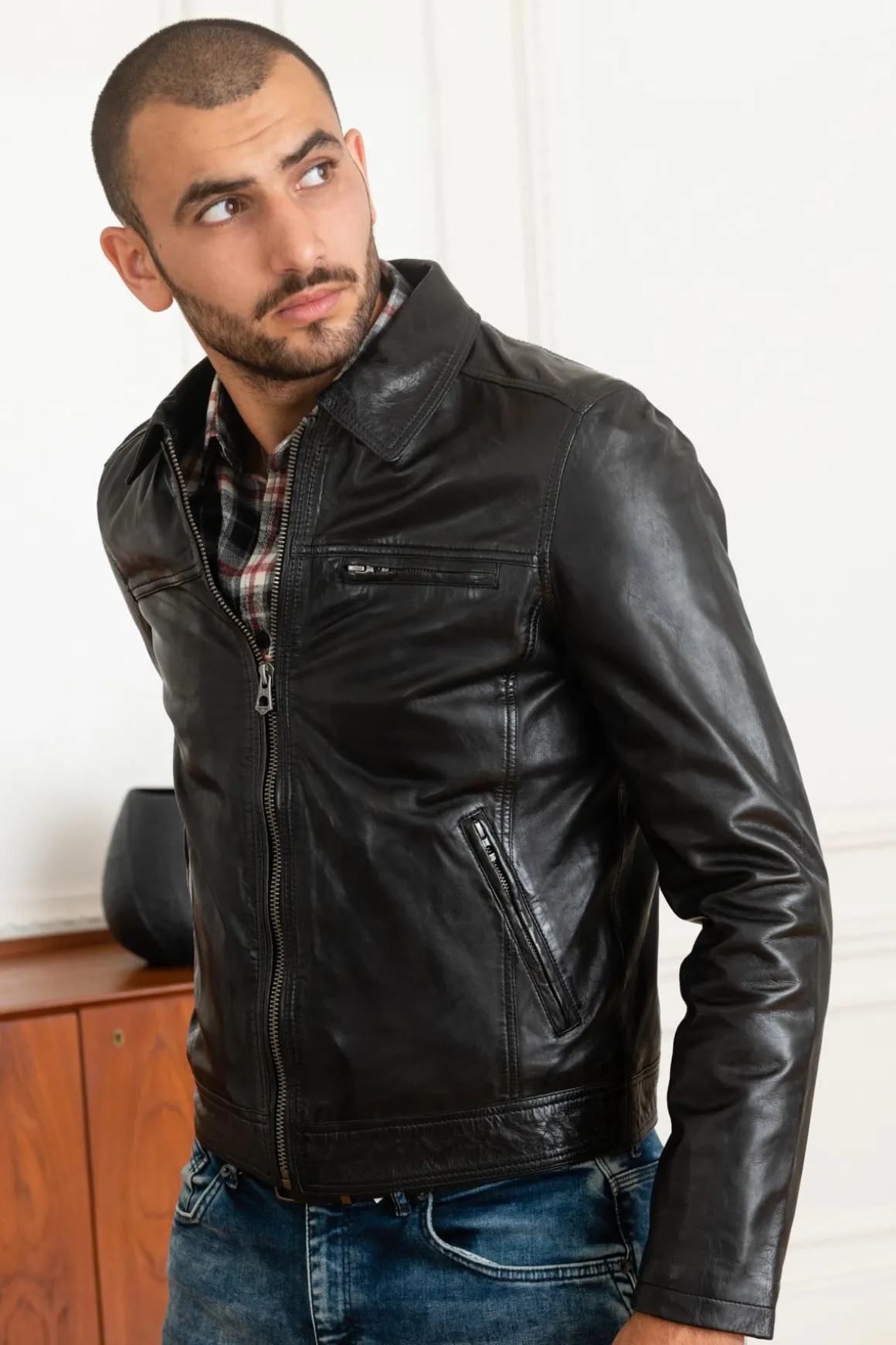 Blouson Homme Daytona Major Sheep Tiger Black