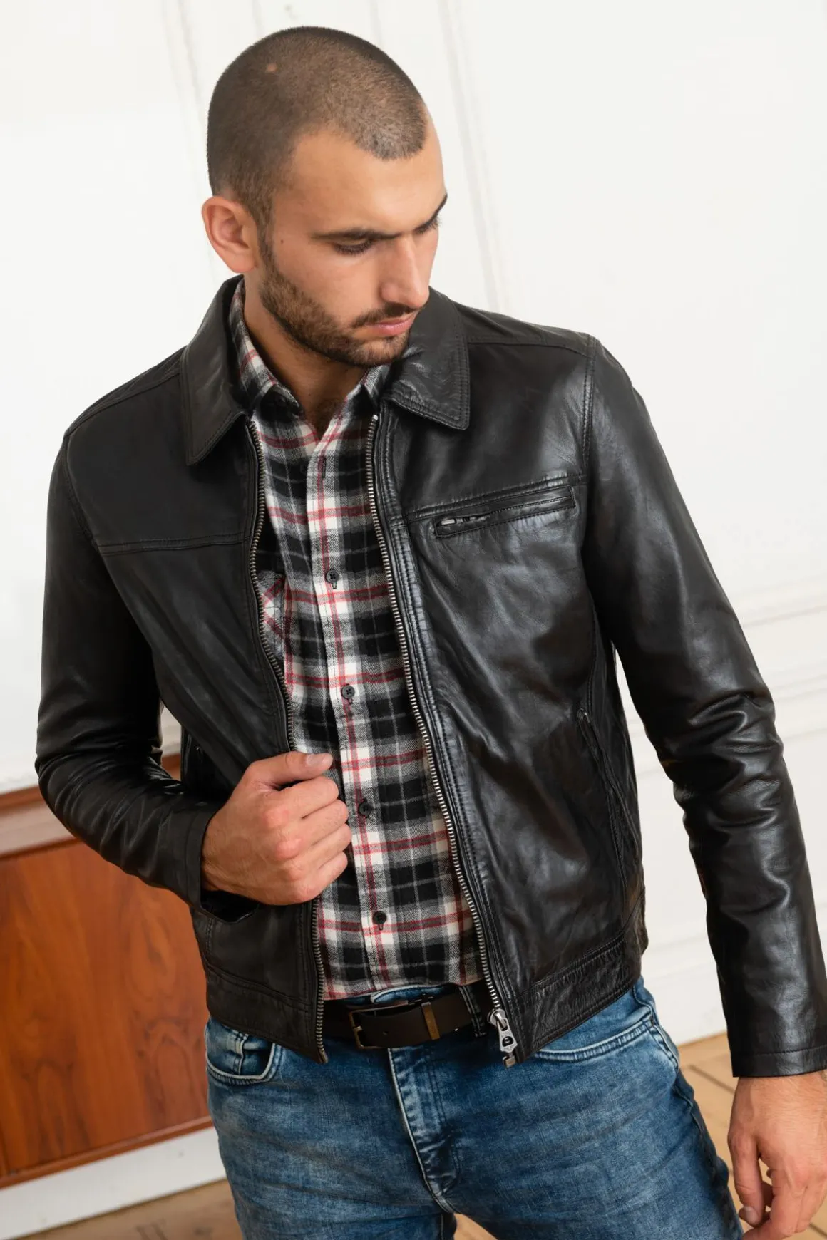 Blouson Homme Daytona Major Sheep Tiger Black