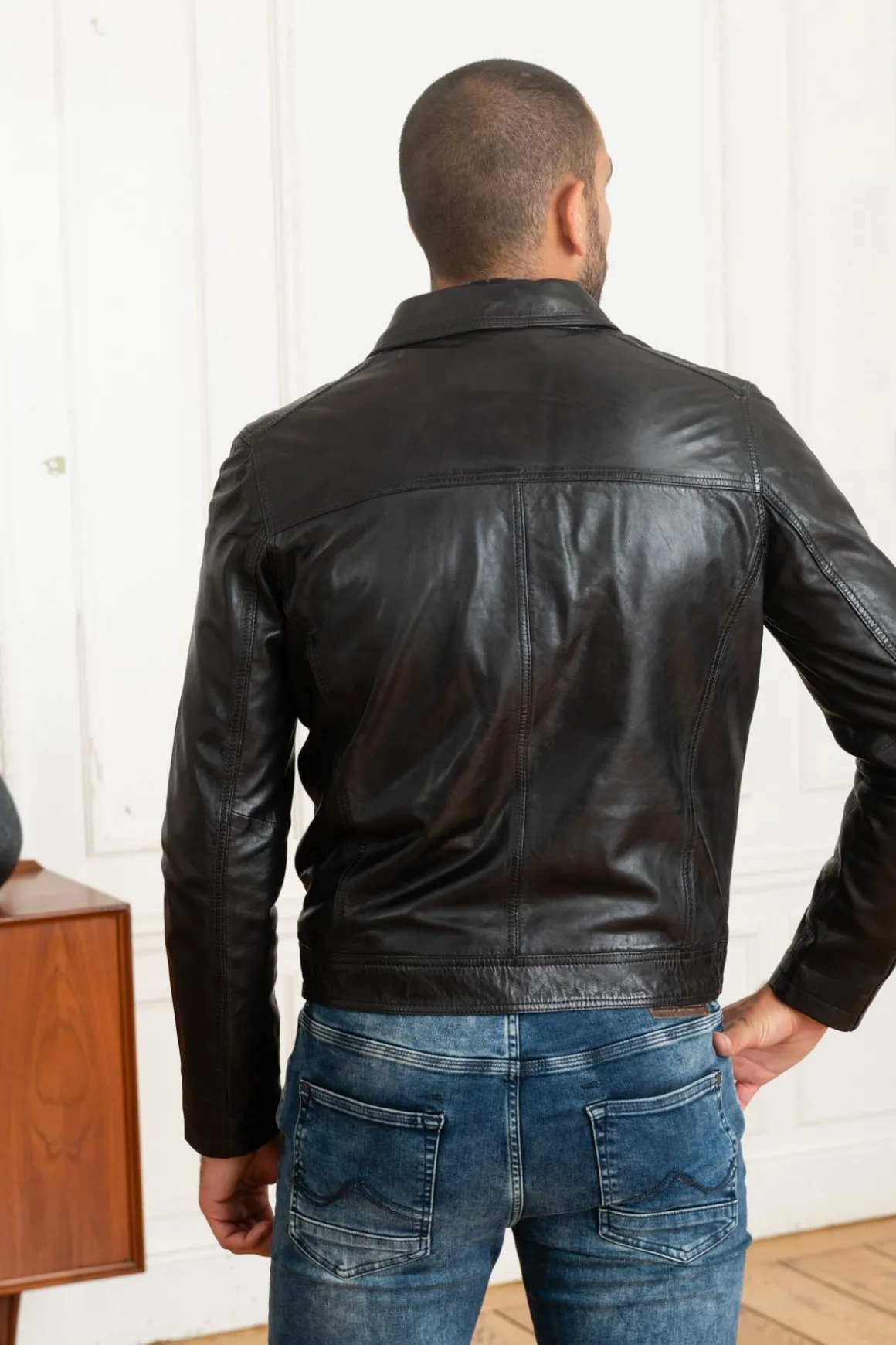 Blouson Homme Daytona Major Sheep Tiger Black