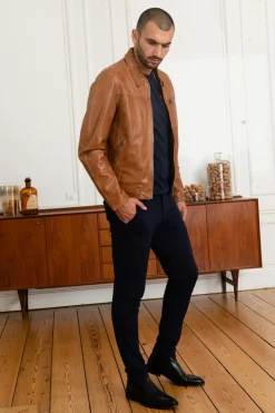 Blouson Homme Daytona Major Sheep Tiger Cognac