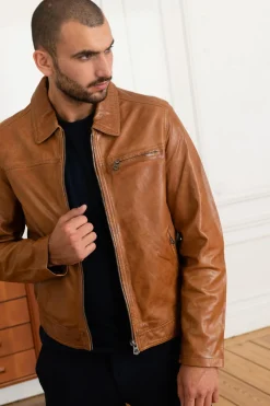 Blouson Homme Daytona Major Sheep Tiger Cognac