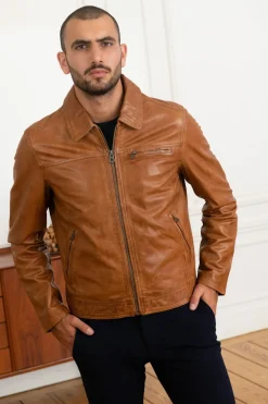 Blouson Homme Daytona Major Sheep Tiger Cognac