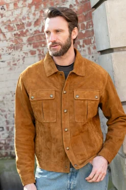 Blouson Homme Daytona Maripula Goat Suede Cognac
