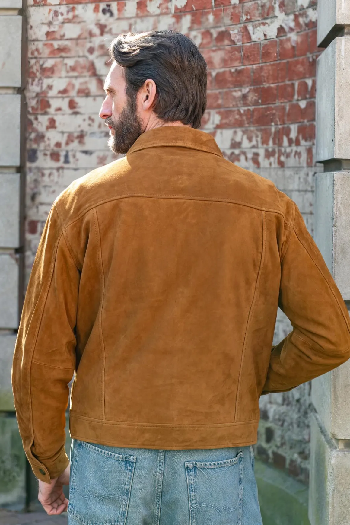 Blouson Homme Daytona Maripula Goat Suede Cognac