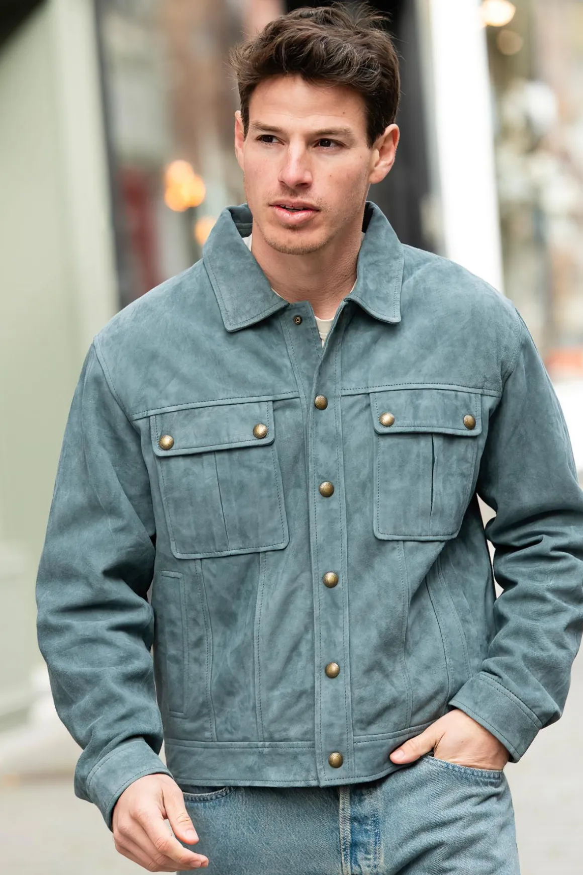 Blouson Homme Daytona Maripula Goat Suede Basalt