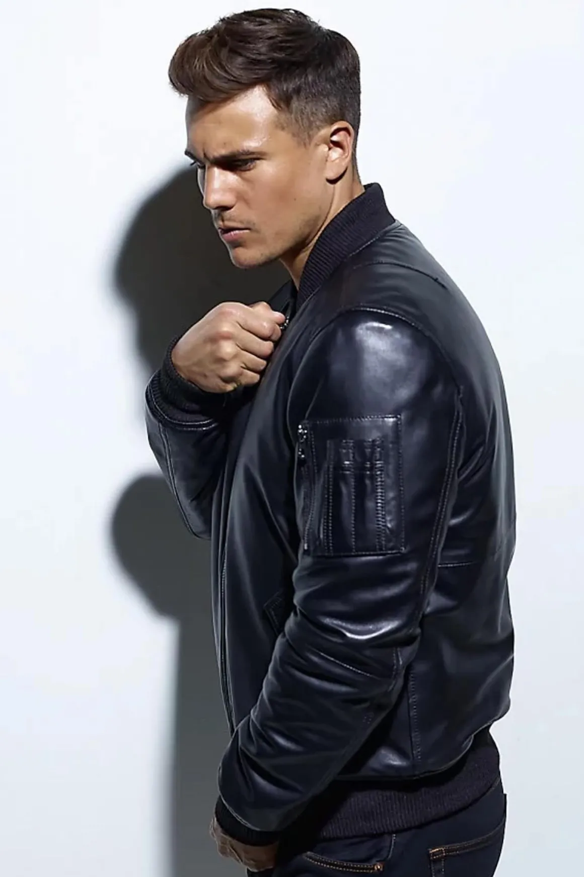 Blouson Homme Daytona Mermoz Lamb Ruby Light Black