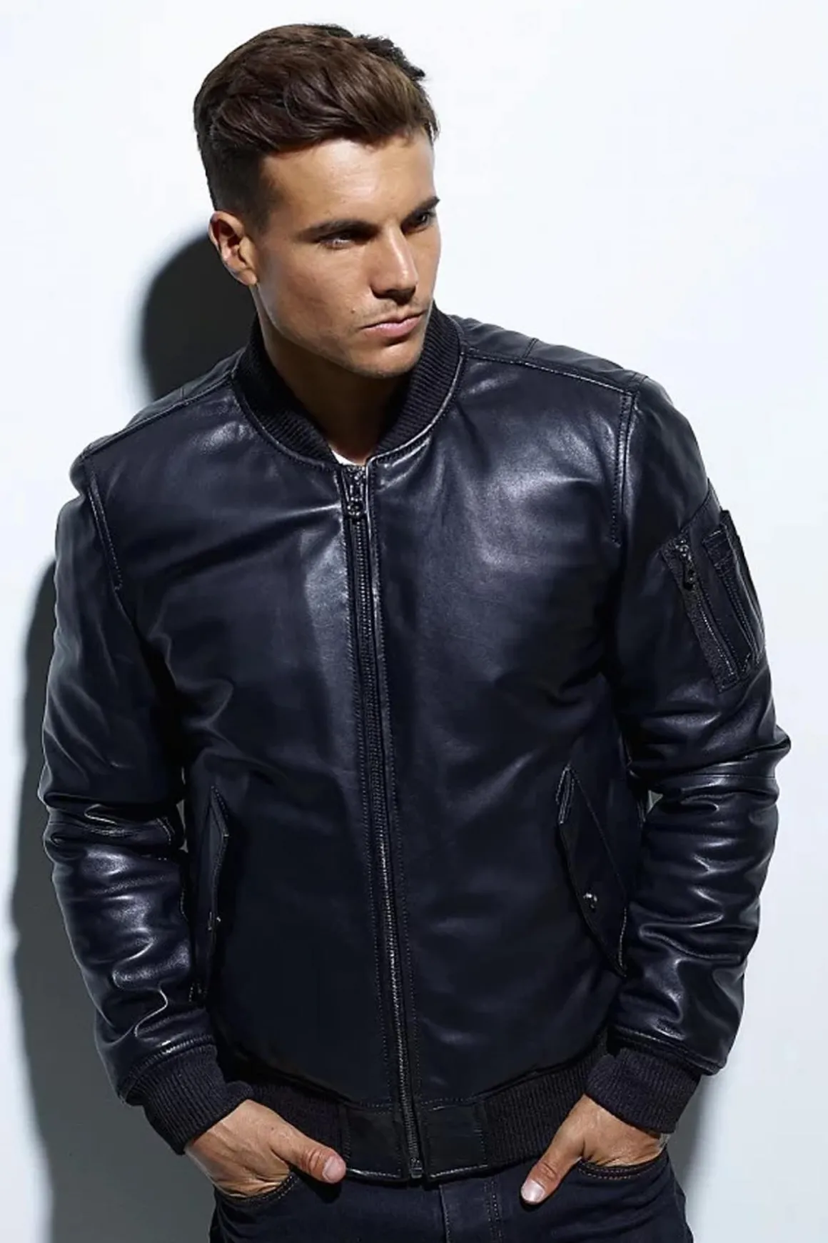 Blouson Homme Daytona Mermoz Lamb Ruby Light Black