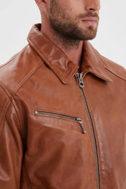 Blouson Homme Daytona Mick Sheep Tiger Cognac