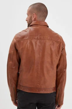 Blouson Homme Daytona Mick Sheep Tiger Cognac