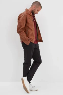 Blouson Homme Daytona Mick Sheep Tiger Cognac