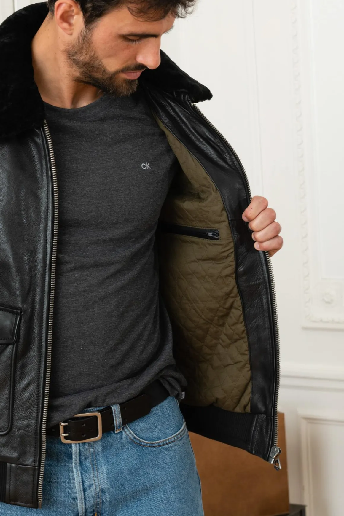 Blouson Homme Daytona Mirage Fur Cow Air Milled Black