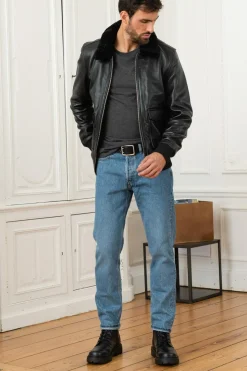 Blouson Homme Daytona Mirage Fur Cow Air Milled Black